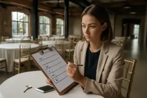 Cosa valutare prima di affittare uno spazio per eventi? Una checklist che riduce gli imprevisti
