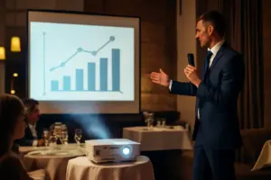 Proiezioni video durante eventi privati: il dettaglio che valorizza ogni presentazione